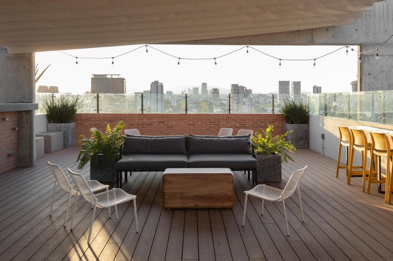 גואדלחארה Galeria Flat Rooftop Pool Witgdl מראה חיצוני תמונה