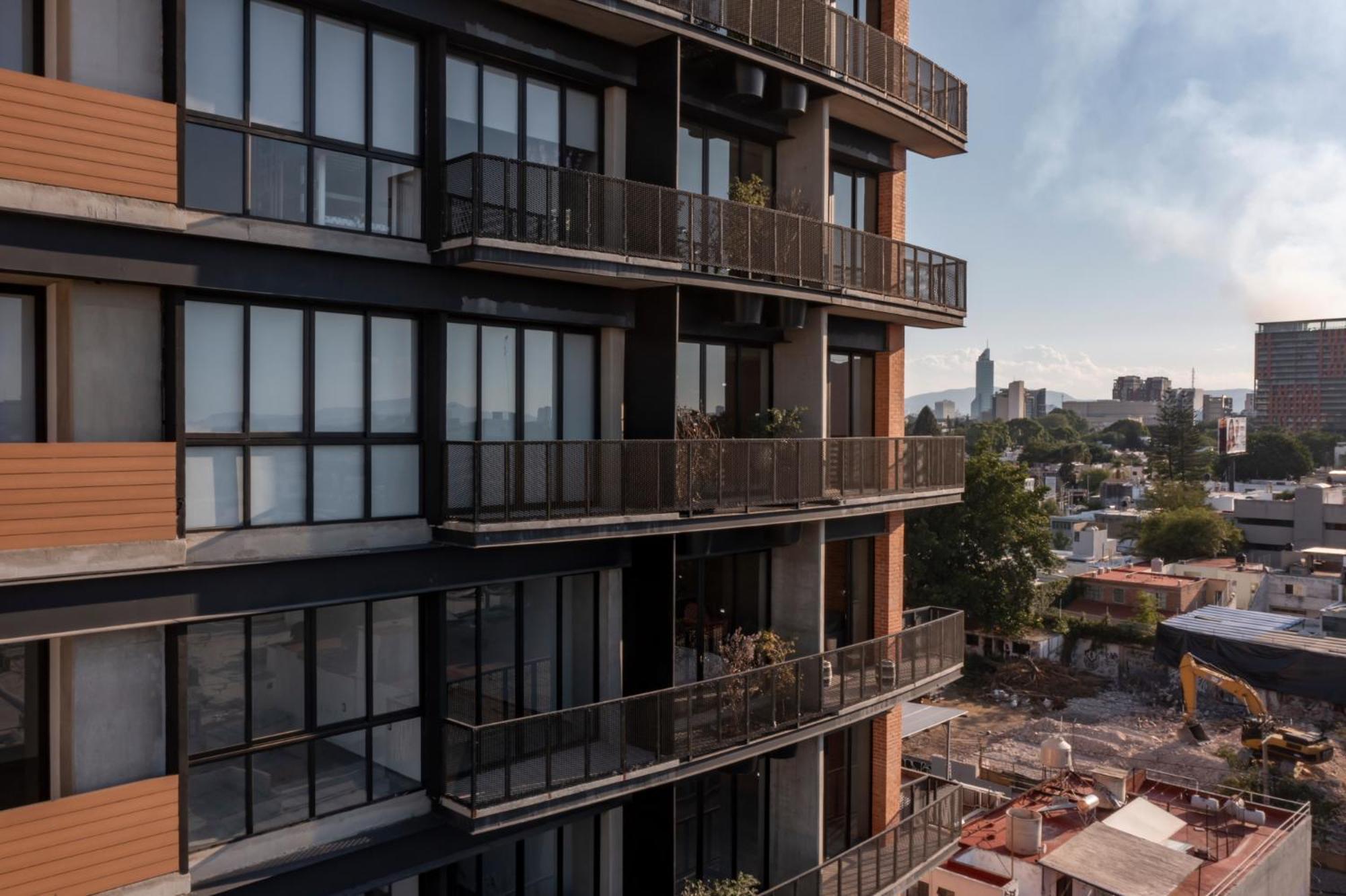 גואדלחארה Galeria Flat Rooftop Pool Witgdl מראה חיצוני תמונה